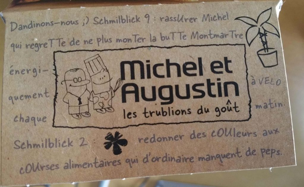 Un emballage Michel et Augustin