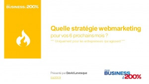 Conférence live youtube : Stratégie web marketing pour vos 6 prochains mois