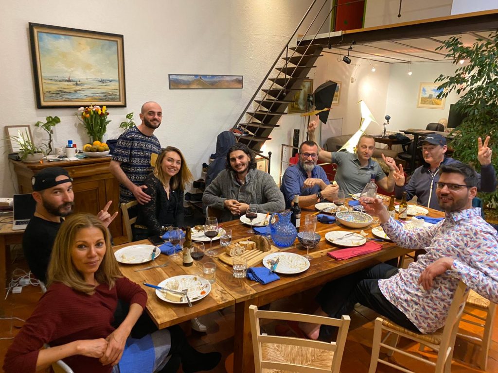 Dîner des entrepreneurs, à mon domicile, dans la maison des requins bouddhistes 😉