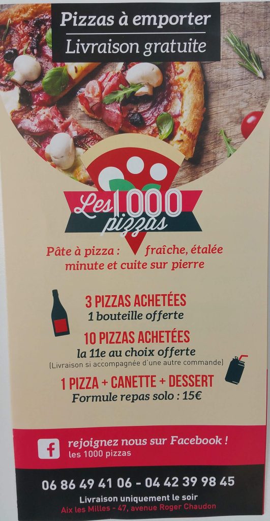 Exemple d’un flyer-dépliant 2 volets, 120g