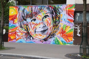 Peinture sur mur, street art